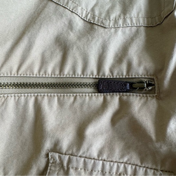 Women’s Lauren Ralph Lauren 100% Cotton Safari Vest Large Tan Snap Front Polo - Picture 9 of 12